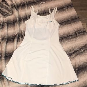 Nike FITDRY White Tennis Dress with built-in bra
